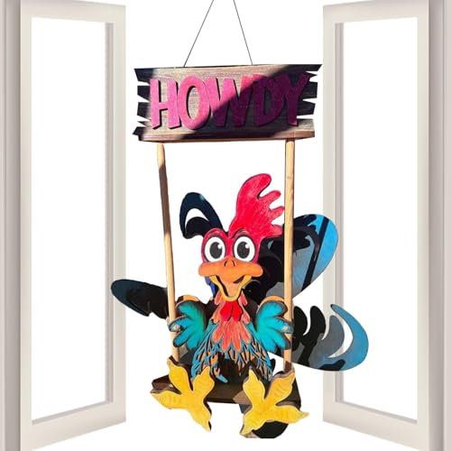 Moulin À Vent En Forme D'animaux - Moulin À Vent Coq Cinétique En Bois | Décoration De Jardin Extérieure, Sculptures Éoliennes Pour Terrasse Et Cour, Apporte Mouvement Et Style À Vos Espaces Extérieur