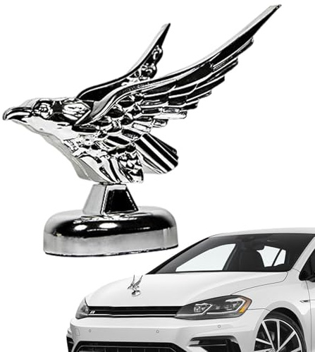 Ornamento per cofano con aquila - Emblema per auto autoadesivo, styling automatico, scultura e decalcomania per badge per auto con aquila | Adesivo decorativo per cofano con aquila, emblema per cam
