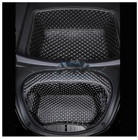 Protezione Bagagliaio Vasca Baule 5 Posti Per Tesla Per Modello Y 2017-2022 2023 Bagagliaio Copertura Tappetino Copertura Schienale Sedile Protezione Cuscino Vano Carico Tappetino(A Type Black)
