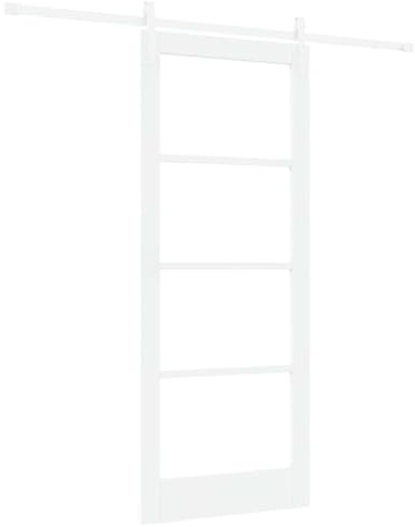 vidaXL Puerta Corredera ORKDAL 83 x 202 cm, Sala de Estar, Puerta corredera Moderna, Madera de Pino Duradera, Vidrio, Divisor Elegante, diseño contemporáneo