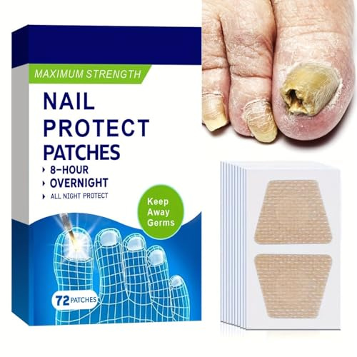 Zehennagel Nagel Reparatur Pflasterr,Nagel Reparatur Pflaster Zehenpflaster Großer Zeh Nagelpflaster Pflaster,Fingernagel-Reparaturflicken Für Beschädigte Nägel 72 Stück