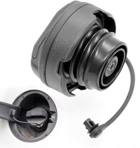 NVGFTG Tankdeckel mit Halteband Schwarz Kraftstofftankdeckel Treibstoff Deckel Auto Kraftstofftankdeckel Ersatz 1J0201550A 1H0201553B, für VW Golf Bora Polo Skoda Seat Audi A2 A3 A4 A6 A8