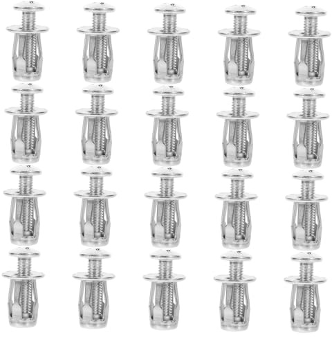 Uonlytech 20 Pezzi Bulloni Ancoraggio per Porta Cava in Acciaio Inossidabile con Dadi Petalo Espandibili, Fissaggio Sicuro per Porte Leggere e Riparazioni Domestiche