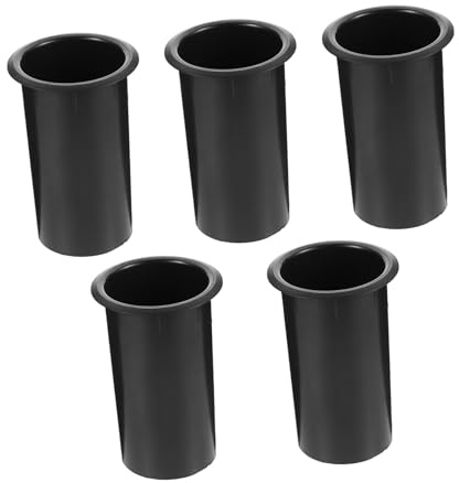 MOLUCKFU 5 pezzi Speaker Port Tube per Subwoofer Tubo Plastica Bass Reflex Sostituzione Uscita Aria Anti-turbulenza Resistente allo Scolorimento Ricambio per Altoparlanti Bass Woofer