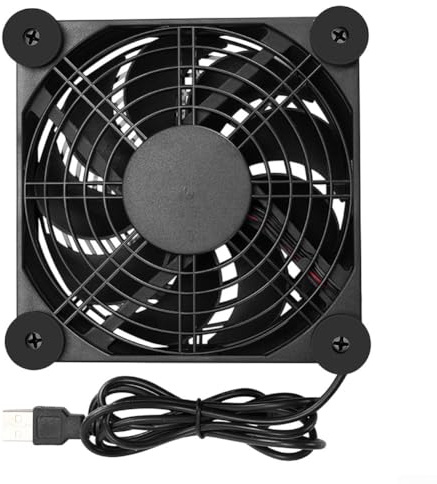 Almohadilla de refrigeración para PC, almohadilla de refrigeración para laptop, USB silencioso con ventilador de chasis CC de 120 mm, enfriador de flujo de aire hacia arriba para PC, router, laptop y