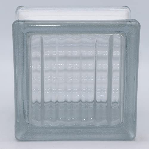 Basic Brique de verre croisée transparent brillant 11,5x11,5x8 cm - 5 pièces