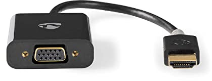 Nedis Cable HDMI-VGA Conector HDM I - VGA Hembra + Salida