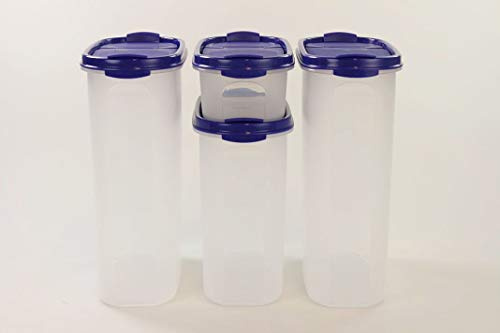 TUPPERWARE Recipiente Modular de Almacenamiento, Envases para Alimentos, 2,3 l (2) + 1,7 l + 500 ml con Vertedor