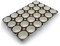 Erre4M Stampo muffin, Teglie in carta, pirottini per muffin (24 pezzi, Bianchi)