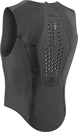 Komperdell Ballistic Flexfit Men Skiprotektor, Reitsport Protektor, Größe:S, Farbe:Black/Graphite