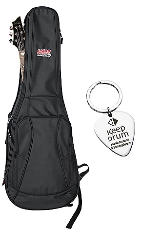Gator GB-4G-ELECTRIC Gig Bag Rucksack-Tasche für E-Gitarre + keepdrum Plektrum-Schlüsselanhänger