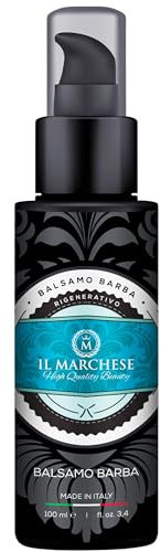 Il Marchese - Balsamo Barba e Baffi Per Uomo - Made In Italy - Idratante, Ammorbidente E Rigenerante, Ideale Per Set Barba, Idea Regalo Uomo - Confezione Da 100 Ml