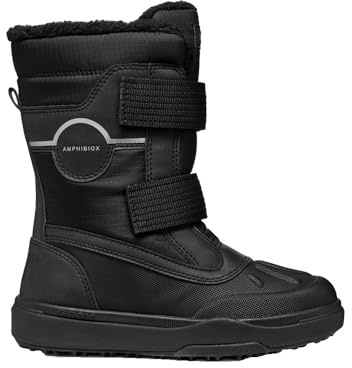 Geox J BUNSHEE PG BOY B A, Snow Boot, Black,