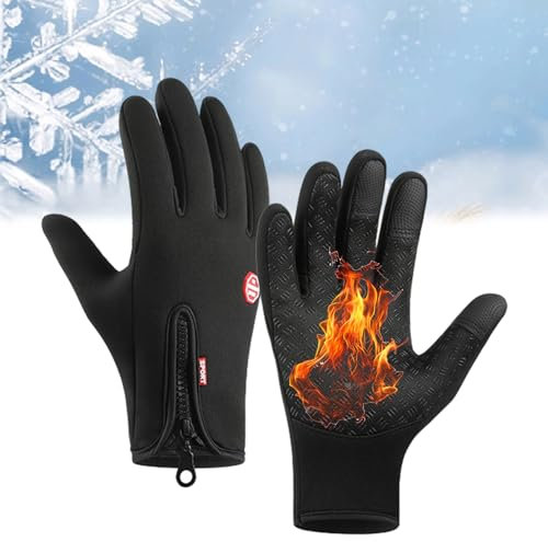 WIWIDANG Freezer Thermo Handschuhe Herren Damen, Freezer Thermohandschuhe Original Für Jedes Abenteuer, Outdoor-Aktivitäten (Black, M)
