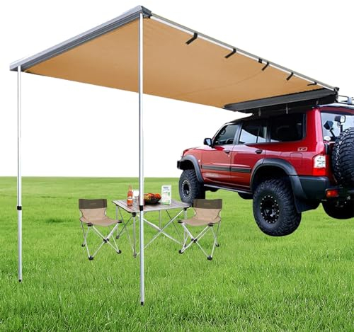 Vorzelt Wohnwagen,Ausziehbare Auto Markise,Sonnensegel Wohnwagen 2x2,5m Seitenmarkise UV50+ UV-Schutz,420D Oxford-Stoff,Wetterfestes,Höhenverstellbar,für Auto SUV Wohnwagen Camping Outdoor ( Size : 20