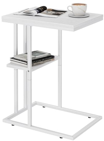 table d'appoint en forme de C, basse, petite