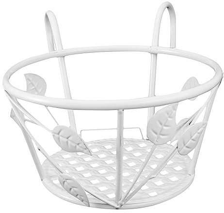 Kisangel 1pezzi Supporto Per Fioriere Da Appendere Ferro Battuto Elegante Mensola Per Piante Da Balcone Porta Fioriera Struttura Resistente e Decorativa Per Interni Ed Esterni