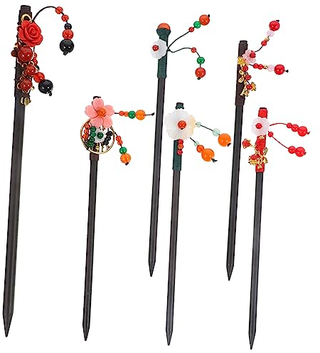 FRCOLOR 30 piezas accesorios para el pelo rizos borla horquilla boda horquillas borde pinza pelo pinzas as novia palillos china de madera accesorios para mujer