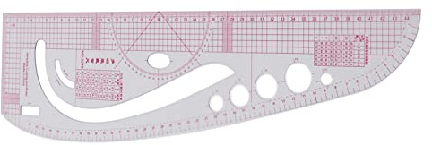 Kurvenlineal, 3245 Multifunktionales Schneiderlineal Hohe Genauigkeit Transparenter Körper Professionelles Multifunktionslineal aus Kunststoff für die Kostümgestaltung