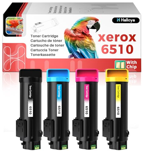 Halloya 6510 6515 Toner Kompatible für 6510XL 6515XL Xerox Workcentre | Kompatibel für 6515 Xerox Phaser 6510 Tonerkartuschen 6515dn 6510dn 6515dni 6510n 6510dni 6510dnm 6515n 6515dnm