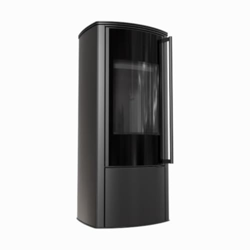 Kratki Freistehender Stahlofen AB Enyo R 5,5 kW Ø 100/150 schwarz BImSchV 2