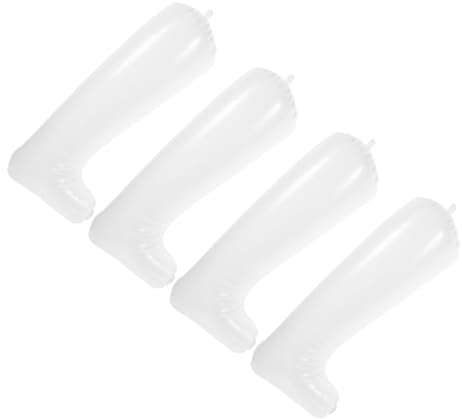 Parliky Boot Shaper Inserts Inflatable Boot Trees 2 Pairs PVC White 32cm Tall Stand Up Shoe Form Women