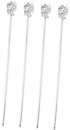 PLAFOPE 4pezzi Accessori Per Vintage Per Acconciature Bacchette Cinesi Per Chignon Decorazioni Per e Cerimonie