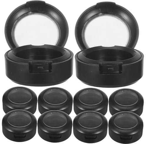 minkissy 2 Sets Make-up-behälter in Reisegröße Lidschatten-pfannen Rouge-etui Lidschatten-zubehör Für Lidschatten-set 10 Stück * 2