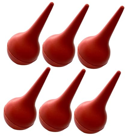 Ipetboom 6 Unidades De De Bulbo De Goma Para Ñiño, Succión Segura Para Oídos y Nariz, Multicolor, Limpieza Eficaz De Mucosidad, Uso Infantil Para Higiene Nasal y Auditiva