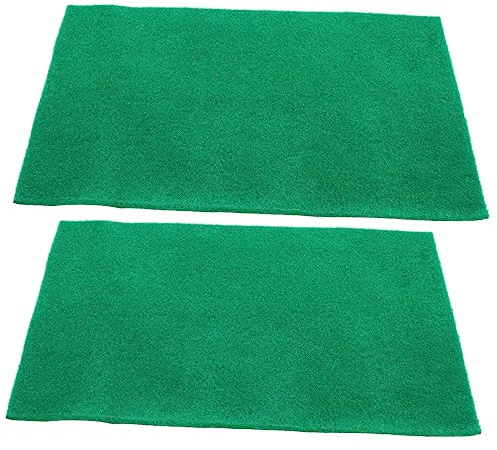Générique Tapis pour Reptiles Absorbant 50x30cm Litière Pratique pour Tortues Et Serpents Accessoire Décoratif en Vert Lot De 2 pour Amphibiens Et Terrariums