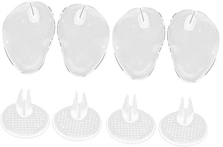 Ipetboom 4paare Silikon Zehenschutz Für Schuhe Zehenpolster Für Vorfuß Rutschfeste Zehenschutzkissen Geeignet Für Zehenstegsandalen Und Flip-flops Transparente Zehenschutzpolster