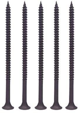 DYYEUAVT Deck Screws #8 x 2 Wood Screw 100pcs Black Coated Stainless Flat Head Fast Self Tapping Drywall Screws For Decking Fence Floorboard Hard And Softwood(100pcs M3.5X100mm)
