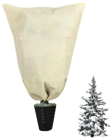 Cubiertas Para Plantas Protección Contra Congelación: Bolsas De Protección Para Plantas De Arbustos De Invierno, Paños De Mantas Contra Heladas Con Cordón Para Planta De Rosal De Jardín, Verde