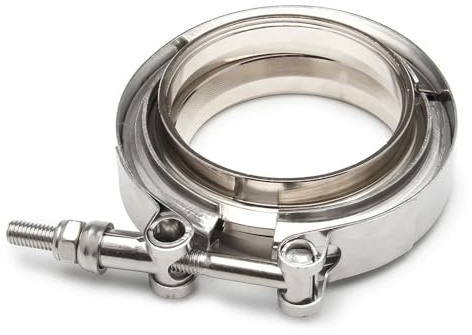 Morsetto a V in acciaio inossidabile 304 da 2 2,5 3 pollici 51 63 76 mm Morsetto a V per tubo di scarico Kit morsetto a V con flangia maschio femmina, 101,6 mm 4 pollici