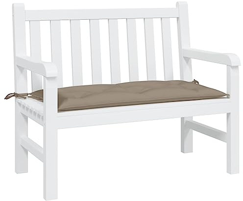 Generico Cuscino per Panca Tortora 100x50x7 cm in Tessuto Oxford,Cuscini per sedie-361572