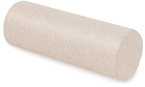 Spatium Pallkudde i set, avtagbart överdrag, vattentät, skumgummi, palldyna, sittdyna för lastpall (beige rullkudde, 20 x 60 cm)