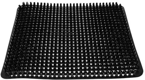 Tomaibaby Egg Laying Box Straw Mat 24-Hole Nesting Pad with Plastic Base 11.8X12.6 Inch Straw Nest for Breeding Poultry and Chickens