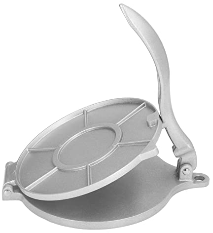WOOXGEHM Tortilla Presse, Die Rostfrei, Korrosionsbeständig 7,7 Zoll Tortilla Maker, Langlebig und Leicht zu Reinigen, Knödelhautpresse für Den Gebrauch zu Hause und in Nudelgeschäften