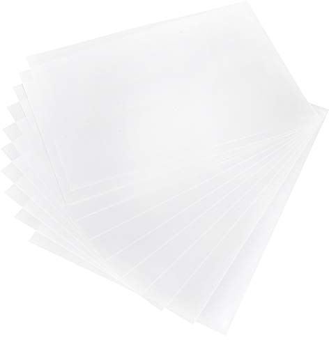 Yuecoom 10 Stück Schrumpffolie, 20 X 29 cm, 0,3 Mm, Transparent, Schrumpffolie, Farbstift, Handbemalt, DIY Materialien