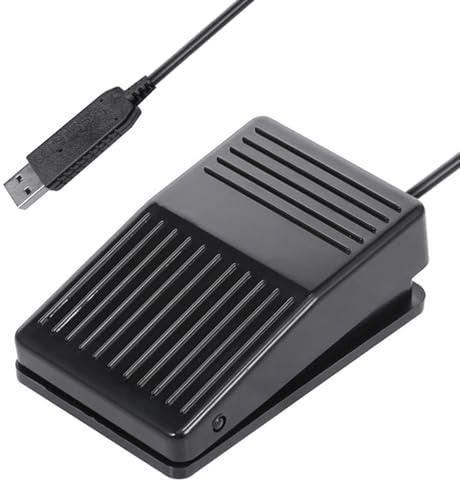Docooler Juego USB Interruptor de pie Teclado Interruptor de acción Pedal HID