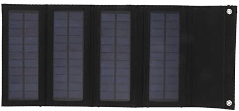 Cargador de Panel Solar Portátil de 40 W, Panel Solar Plegable de Alta Eficiencia de Conversión con Interfaz USB para Acampar Al Aire Libre, Senderismo, Pesca (Black)