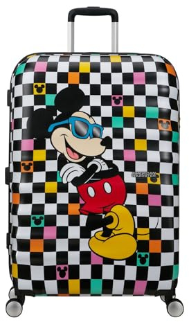 American Tourister Wavebreaker Disney FL - Spinner L, Koffer, 77 cm, 96 L, Mehrfarbig (Mickey Check)