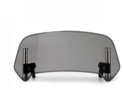 YSNFDN Motorrad Windabweiser für Triumph Sprint GT 2011-2016, Verstellbare Windschild Spoiler, Motorrad Windschutzscheibe Erweiterung, Motorrad Windabweiser, Motorrad Zubehör,Small-B Grey