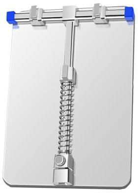 VOANZO Supporto Universale per PCB - Strumento di Riparazione con Morsetto a Staffa - Set di Saldatura - Acciaio Inossidabile - Supporto per Scheda Madre PCB - 13 x 9 cm