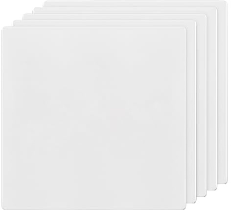 TG Schraubenlose Doppel-Blind-Wandplatte, kindersichere Blindabdeckung für Gerätesteckdosen, mittlere Größe, 2-Gang, 12,4 cm H x 12,5 cm L, Polycarbonat-Thermoplast, UL-gelistet, SP-MB2-W5P, Weiß, 5