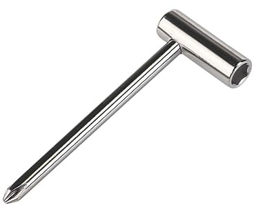 Generisch Metal Truss Rod Wrench Für Elektrische Gitarren Langlebiges Metallwerkzeug Für Präzise Einstellungen Und Silberne Ausführung Für Musiker Und Technikliebhaber