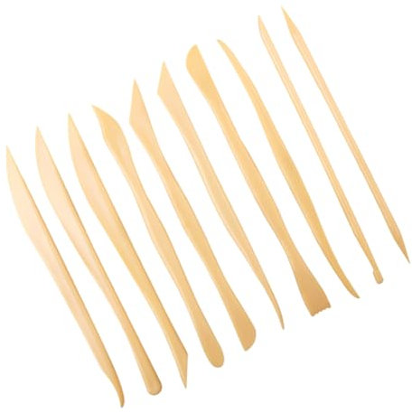 HAWILLOSCH 10piezas Herramientas Para Esculpir y Arcilla Polimérica Kit De Cortadores y Buriles Herramientas De Tallado y Recorte Para Manualidades