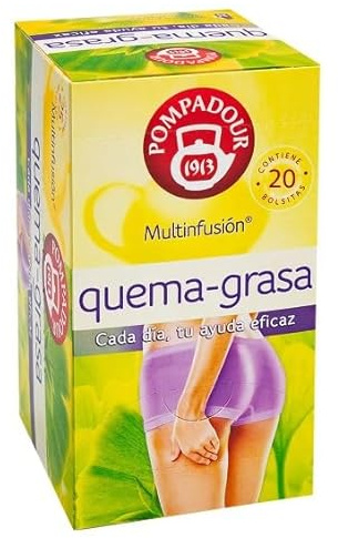 Fettverbrennungs-Tee, reichhaltige Mischung natürlicher Pflanzen zur Unterstützung bei lokalisiertem Fett 25 Stk. 55 g. 6er-Pack.