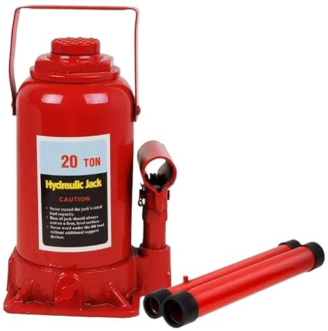 20 Ton (20000kg) Heavy Duty Hydraulic Bottle Jack – Professional Lifting Ram for Truck, Van & Industrial Use 210 X 410mm Steel