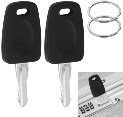 2 Pièces Clés Compatibles Pour TSA 002, Clé de Voyage, Pour Valise CléS de Verrouillage Tsa Bagages, Clé de Secours pour Cadenas Valise Cadenas Tsa Valise Avion (2 Pièces 002)